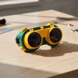 Supply Master Tera Flip-Up Welding Goggles with Green Lenses - 210443-LQ