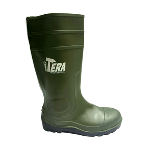 Supply Master Tera Green & Black Steel-Toe and Midsole Safety Rain Boots | Size 41 - 46