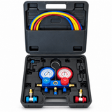 Supply Master Tera HVAC Manifold Gauge Set with Charging Hoses & Quick Couplers - H36060801