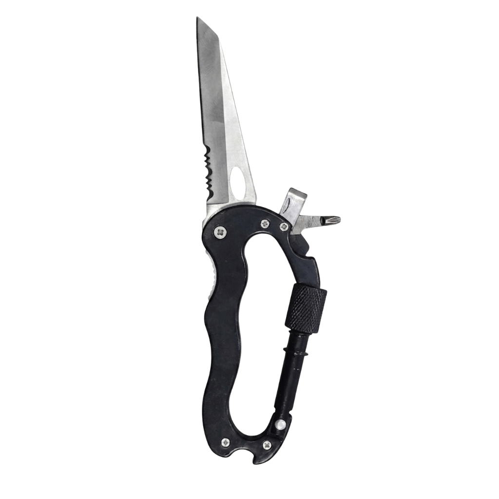 Supply Master Tera Multipurpose Folding Utility Knife with Carabiner-Style Handle - H095163