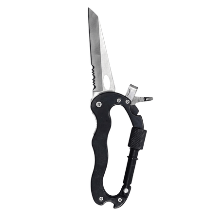 Supply Master Tera Multipurpose Folding Utility Knife with Carabiner-Style Handle - H095163