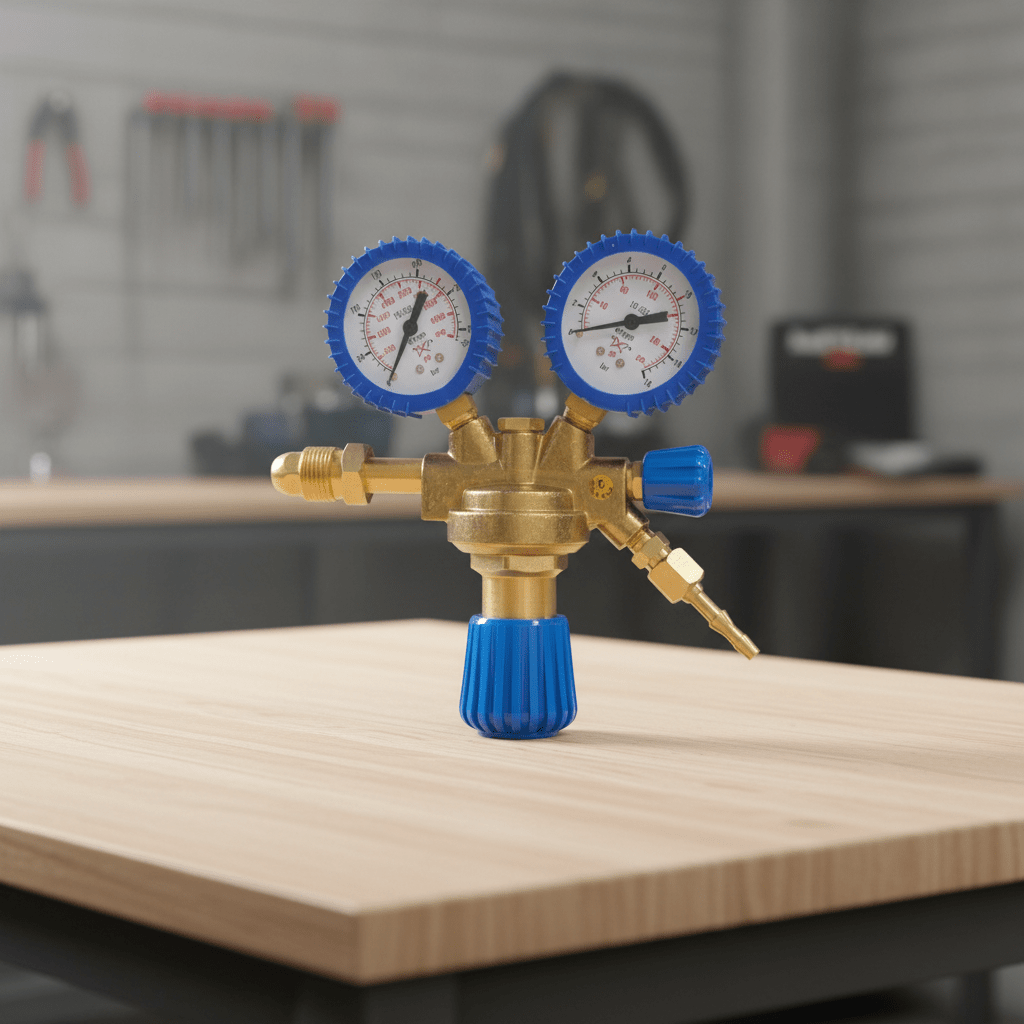 Supply Master Tera Oxygen Pressure Regulator with Dual Gauges - H360611