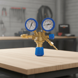 Supply Master Tera Oxygen Pressure Regulator with Dual Gauges - H360611