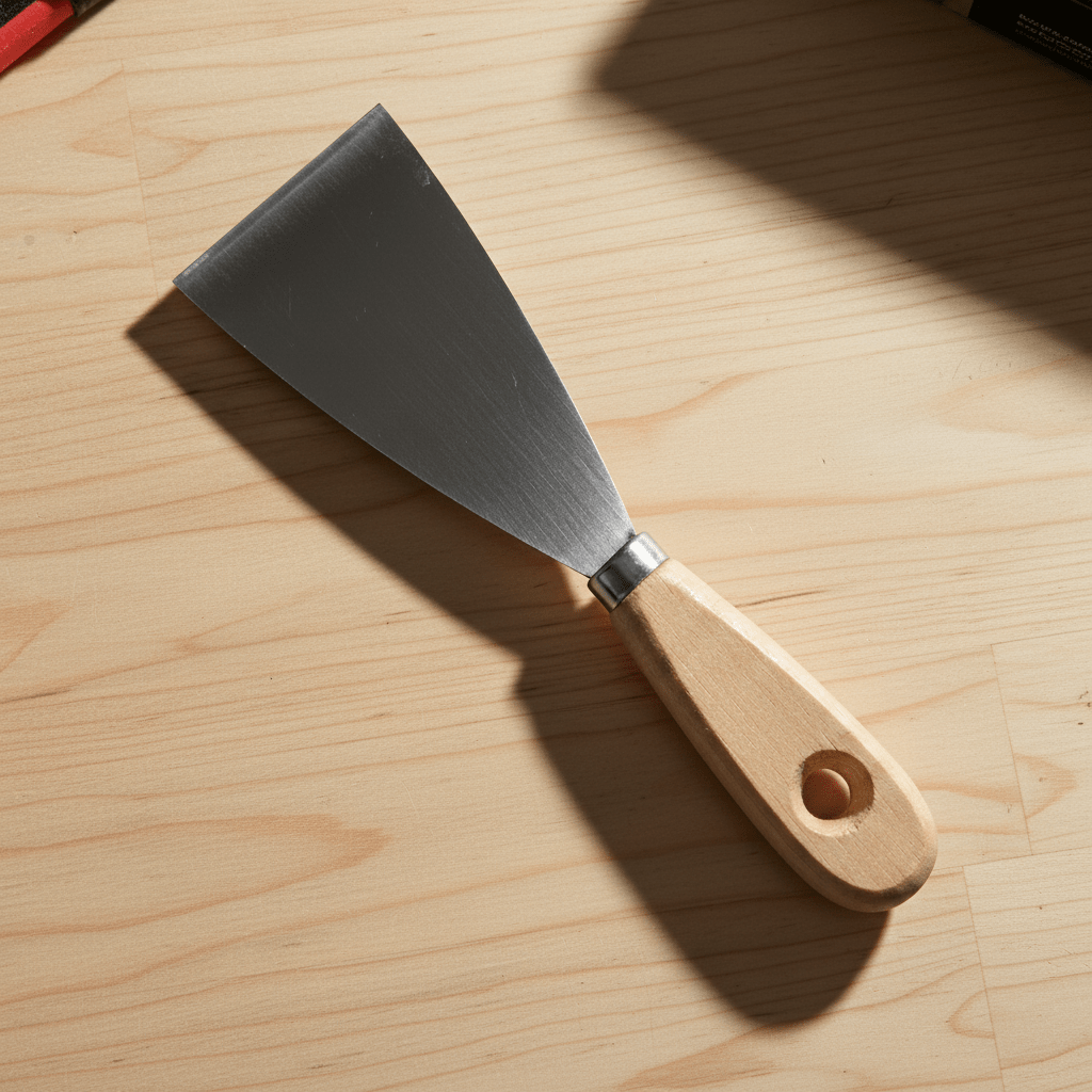 Supply Master Tera Paint Scraper with Wooden Handle | 1.5" - 5"
