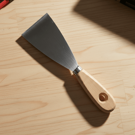 Supply Master Tera Paint Scraper with Wooden Handle | 1.5" - 5"