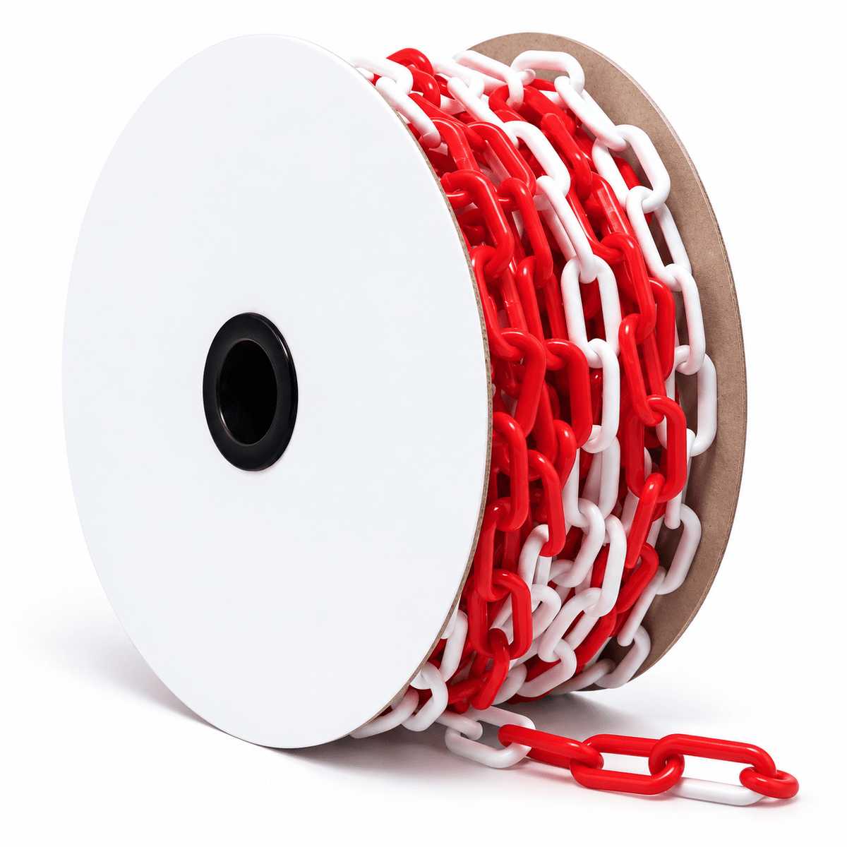 Supply Master Tera Red & White Plastic Barrier Chain 6mm x 20m - 211505