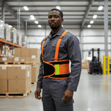 Supply Master Tera Reflective Work Waist Support Belt with Adjustable Straps | L & XL