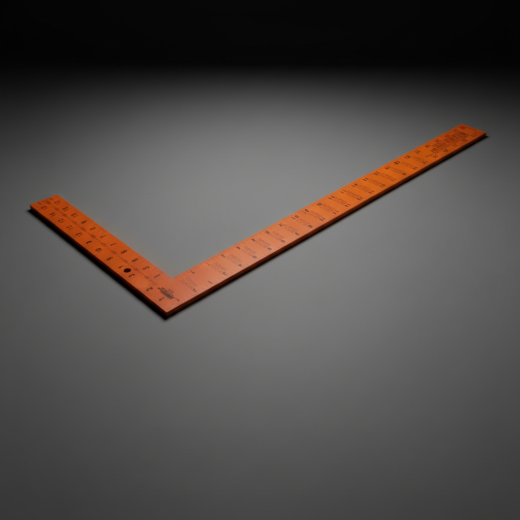 Supply Master Tera Steel Try Square with Orange Finish | 20" & 24"