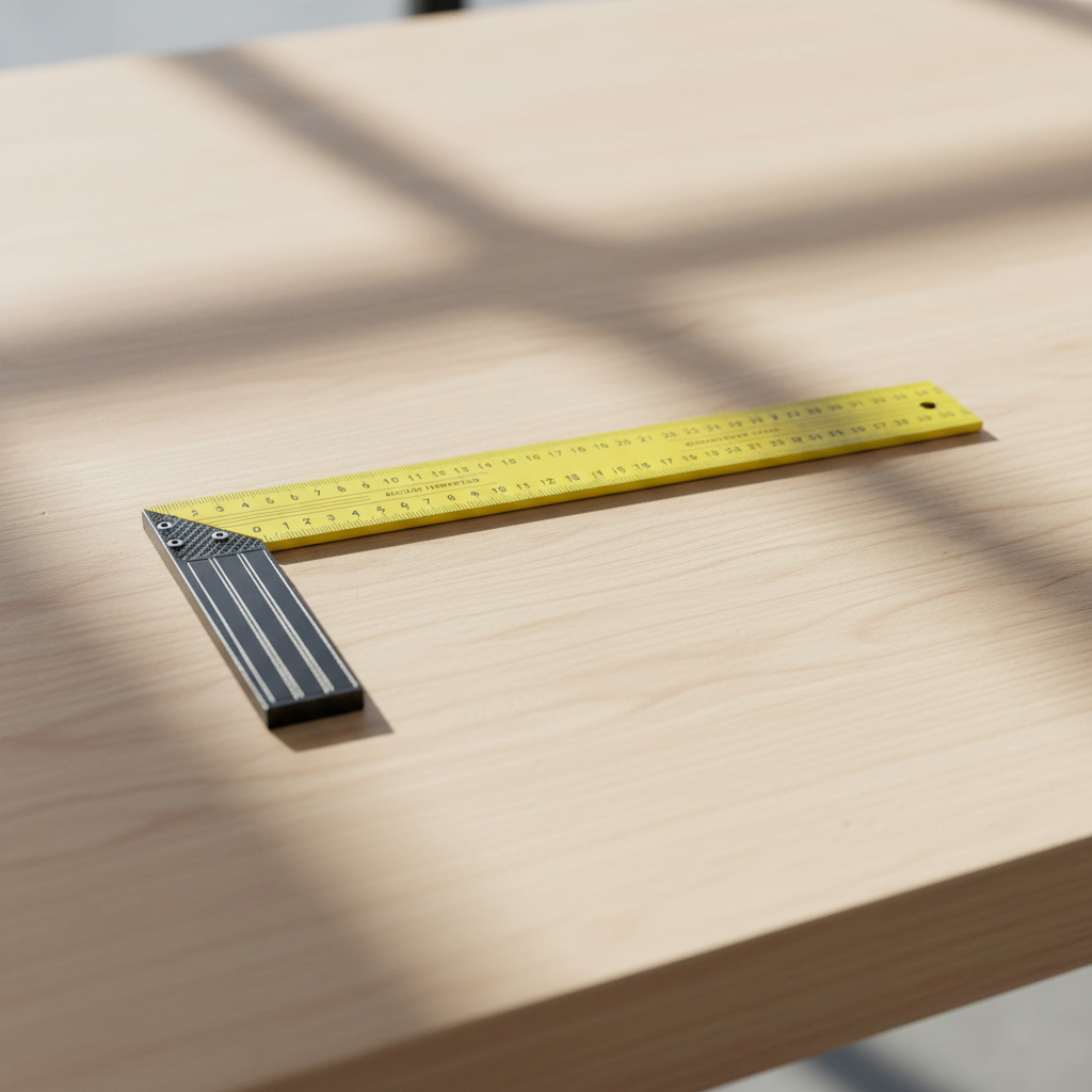 Supply Master Tera Steel Try Square with Yellow Finish | 10", 12" & 14"