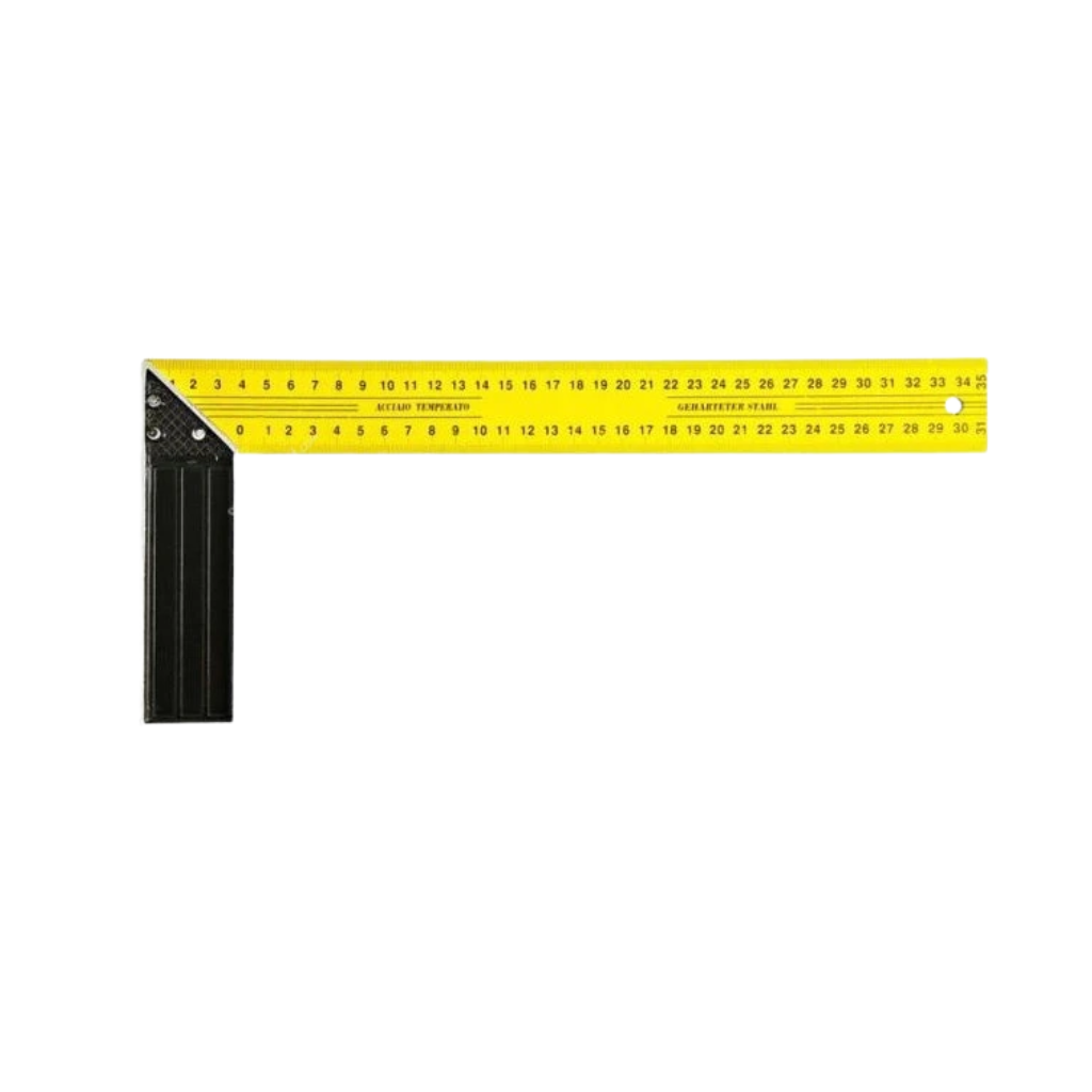 Supply Master Tera Steel Try Square with Yellow Finish | 10", 12" & 14"