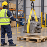 Supply Master Tera WS Series Heavy-Duty Flat Webbing Lifting Sling with Reinforced Eyes | 3T-12T