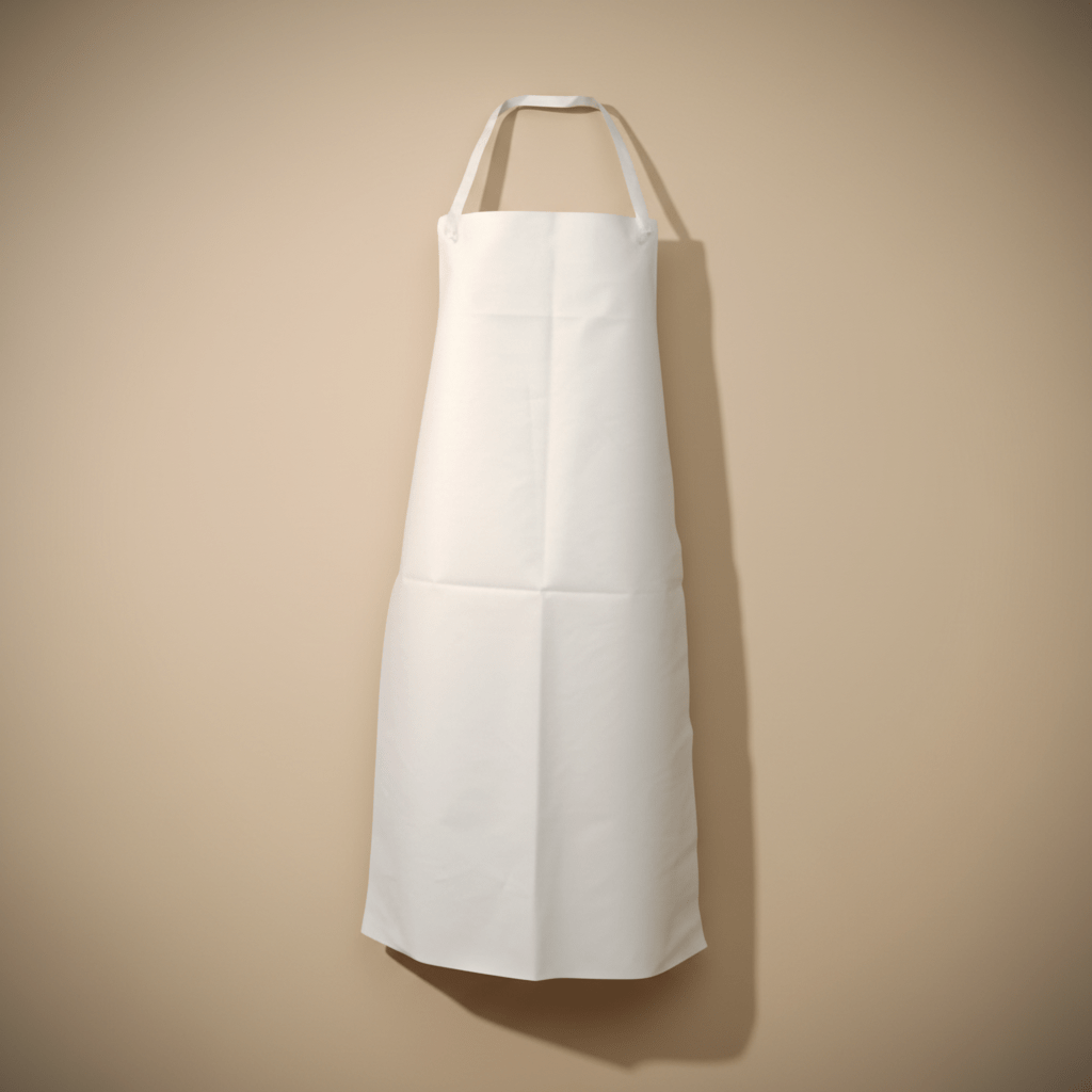 Supply Master Tera White PVC Protective Apron 80 × 110cm - TERA-1722011