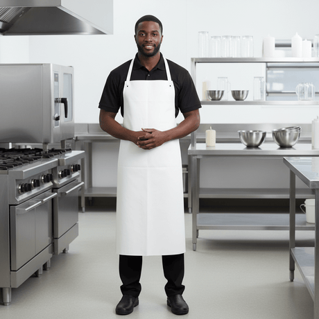 Supply Master Tera White PVC Protective Apron 80 × 110cm - TERA-1722011