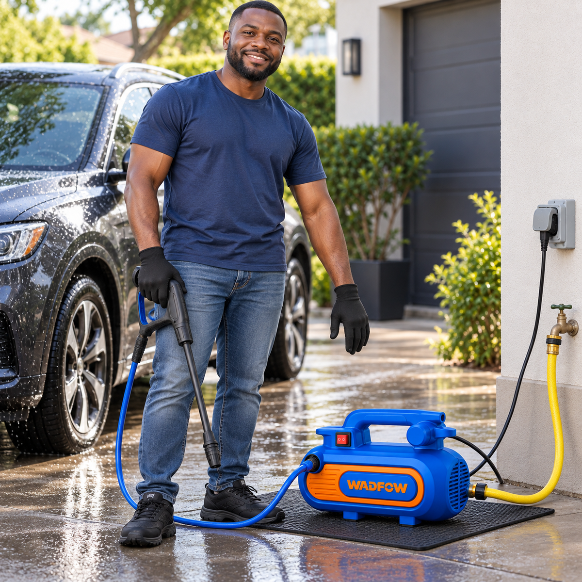 Wadfow 100 Bar High Pressure Washer with Induction Motor 1500W - WHP1A15