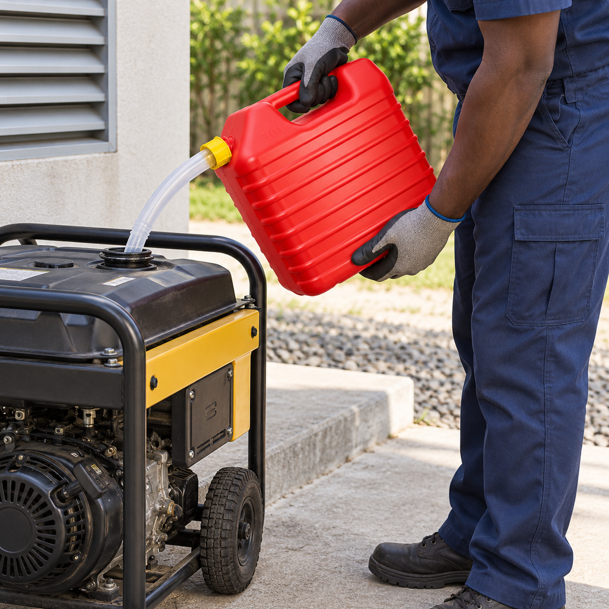Wadfow 10L HDPE Fuel Jerry Can with Transfer Spout - WQY2310