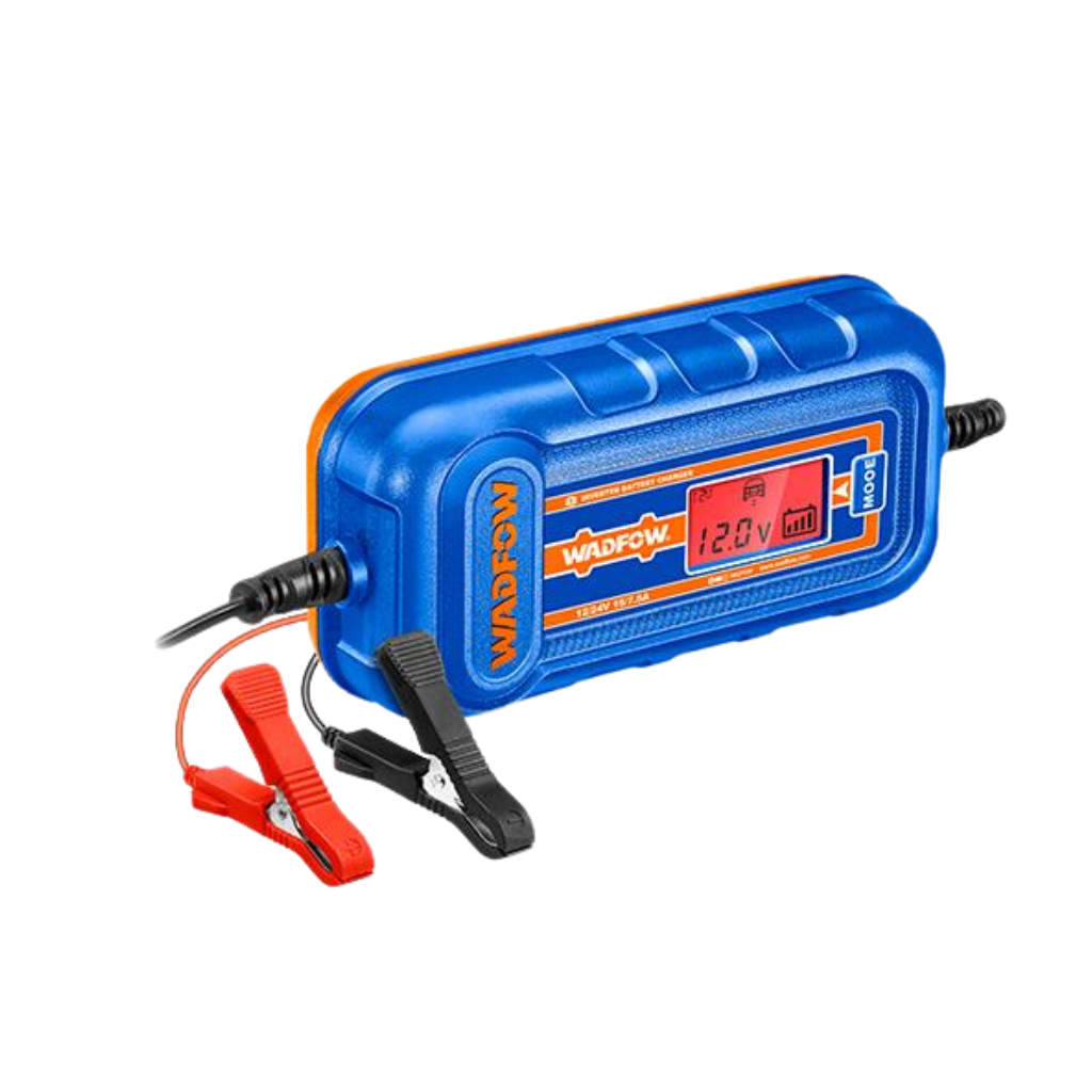 Wadfow 12V/24V Automatic Inverter Battery Charger with LCD Display - WBY1A151