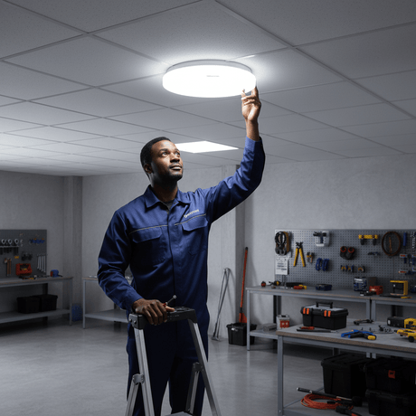 Supply Master Wadfow 12W LED Ceiling Lamp with 6500K Daylight Output - WDN45121A