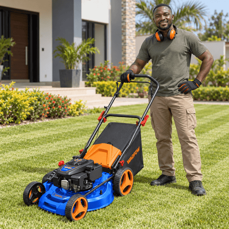 Supply Master Wadfow 20" 4-in-1 Gasoline Lawn Mower 173cc 4HP with 510mm Cutting Width - WGM6A20