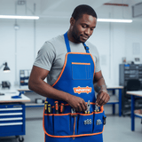 Supply Master Wadfow 600D Oxford Polyester Tool Apron with Multiple Compartments - WTG6102