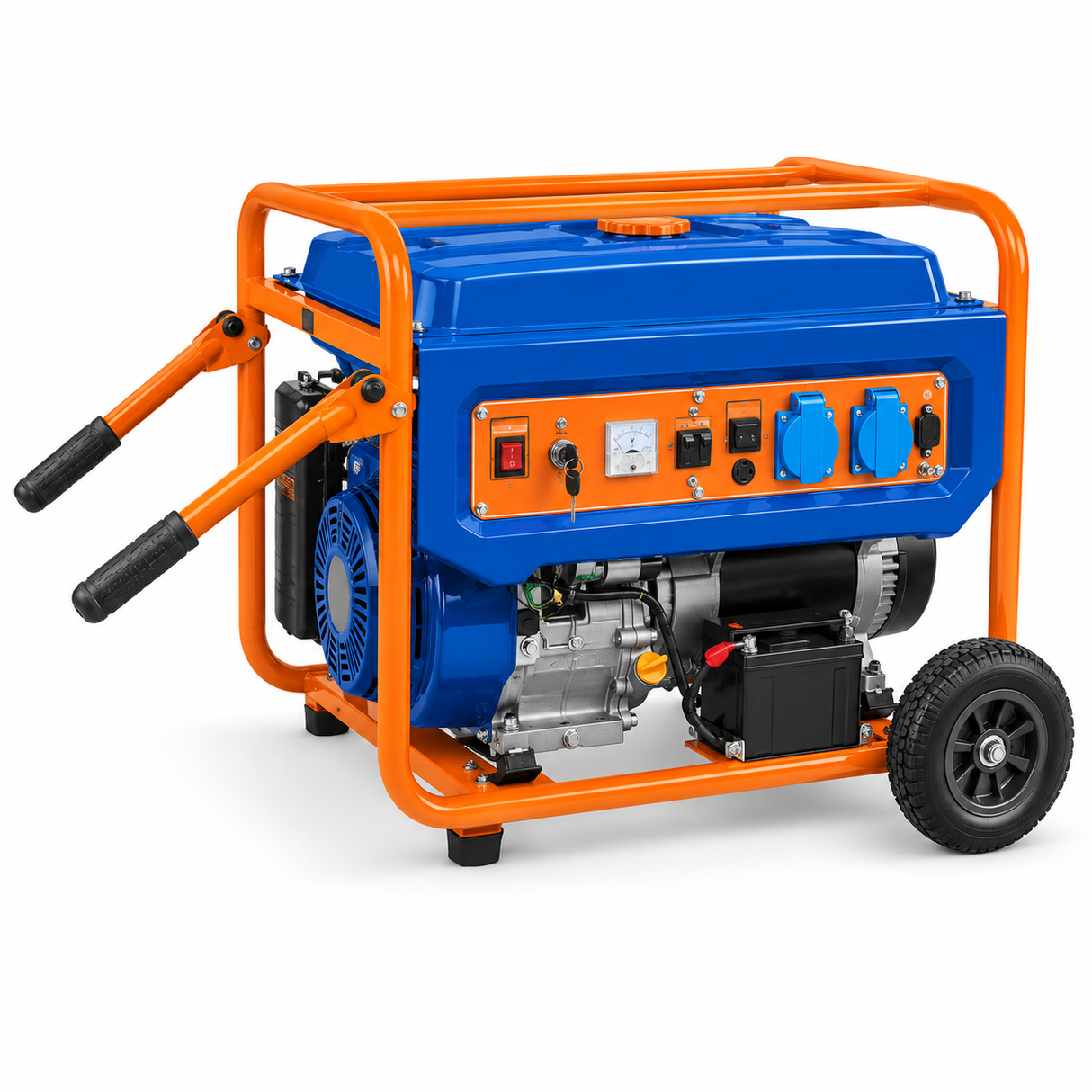 Wadfow 8.5kW Gasoline Generator with Electric + Recoil Start & 25L Fuel Tank - WGEAA106