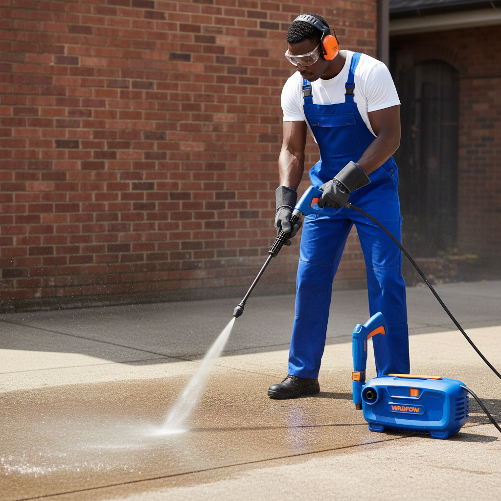 Wadfow 90 Bar High Pressure Washer with Auto-Stop System 1200W - WHP1A11
