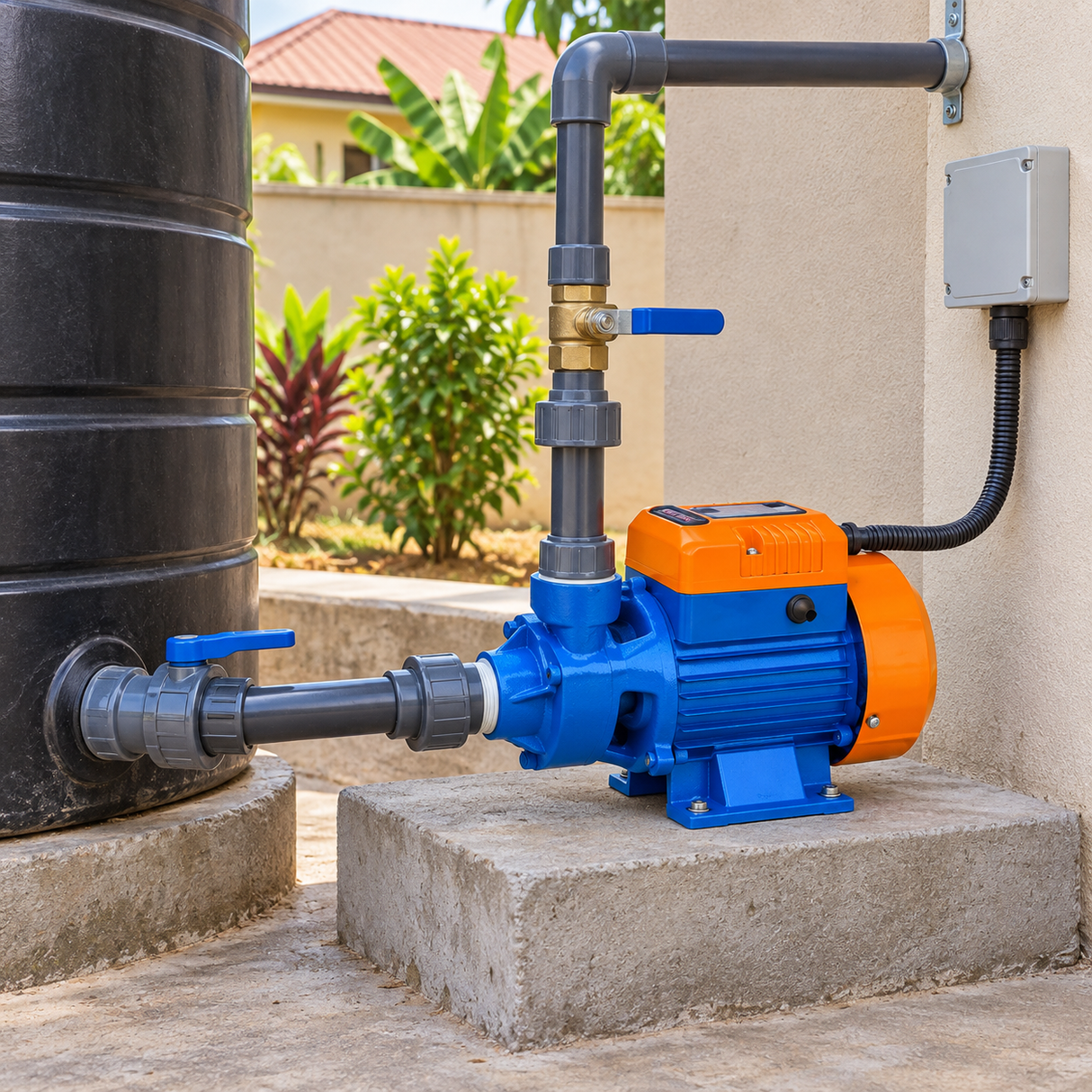 Wadfow Peripheral Water Pump with Copper-Wound Motor & Brass Impeller | 0.5HP & 1HP