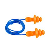 Supply Master Wadfow Reusable Triple-Flange TPE Earplugs with 26dB Noise Reduction Rating - WEA3225