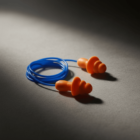 Supply Master Wadfow Reusable Triple-Flange TPE Earplugs with 26dB Noise Reduction Rating - WEA3225