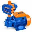 Wadfow 1HP household water pressure pump with matching automatic controller on a white background