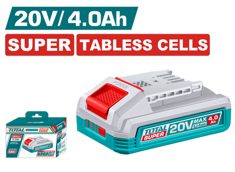 Total 20V 4.0Ah Super Tabless Cell Lithium-Ion Battery Pack - TFBLI2123
