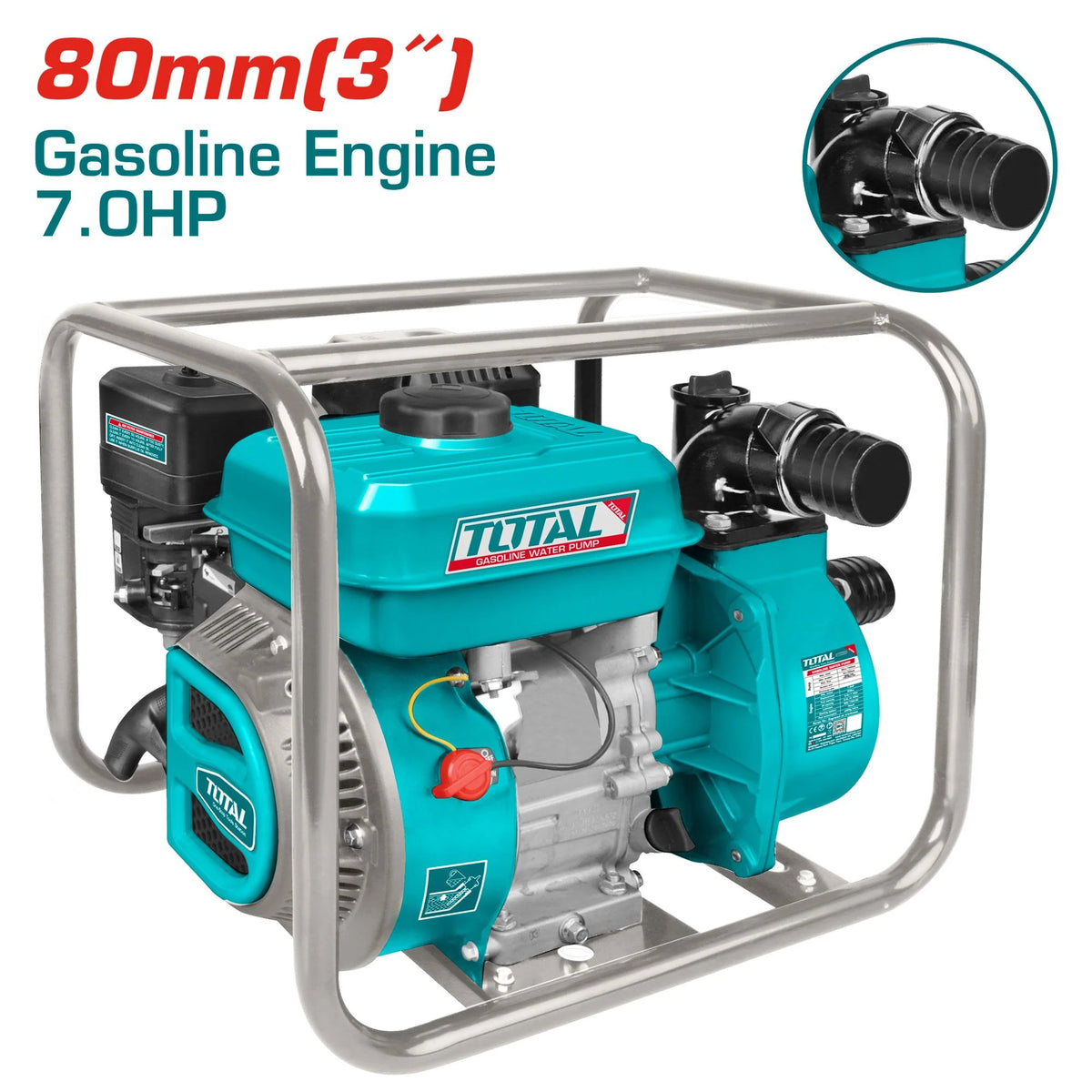 Total 3" Gasoline Water Pump 7HP - TP3306