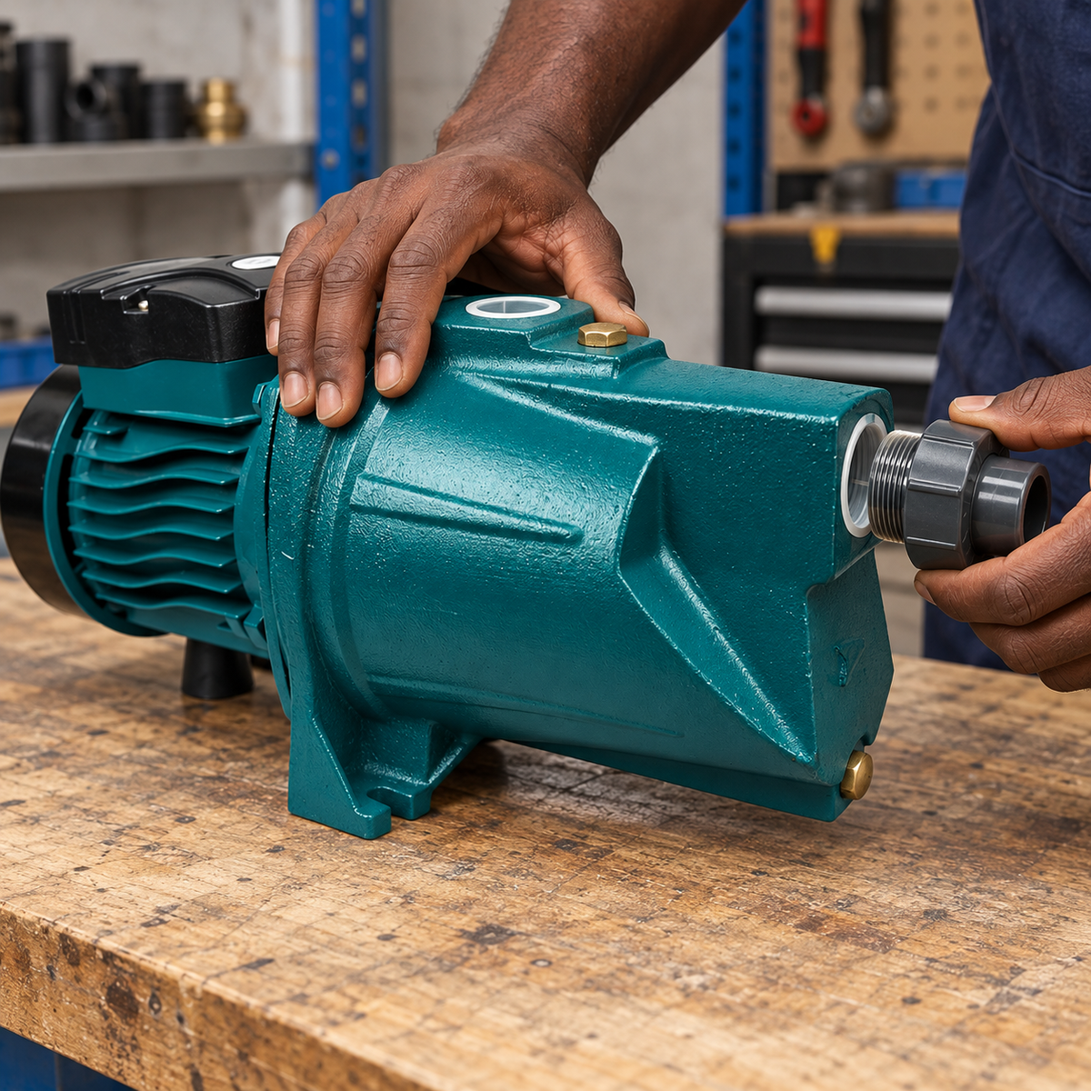 Comet Cast-Iron Self-Priming Jet Water Pump with Brass Impeller CO-MJSW Series | 1HP & 1.5HP
