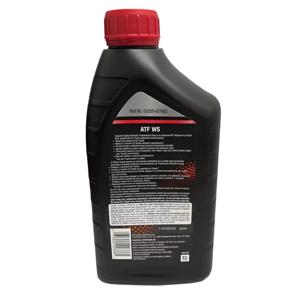 Toyota ATF WS Automatic Transmission Fluid - 1L Auto SupplyMaster