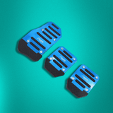 Universal Decorative Non-slip Automatic Accelerator And Brake Pedal Cover - Silver | BF Auto SupplyMaster