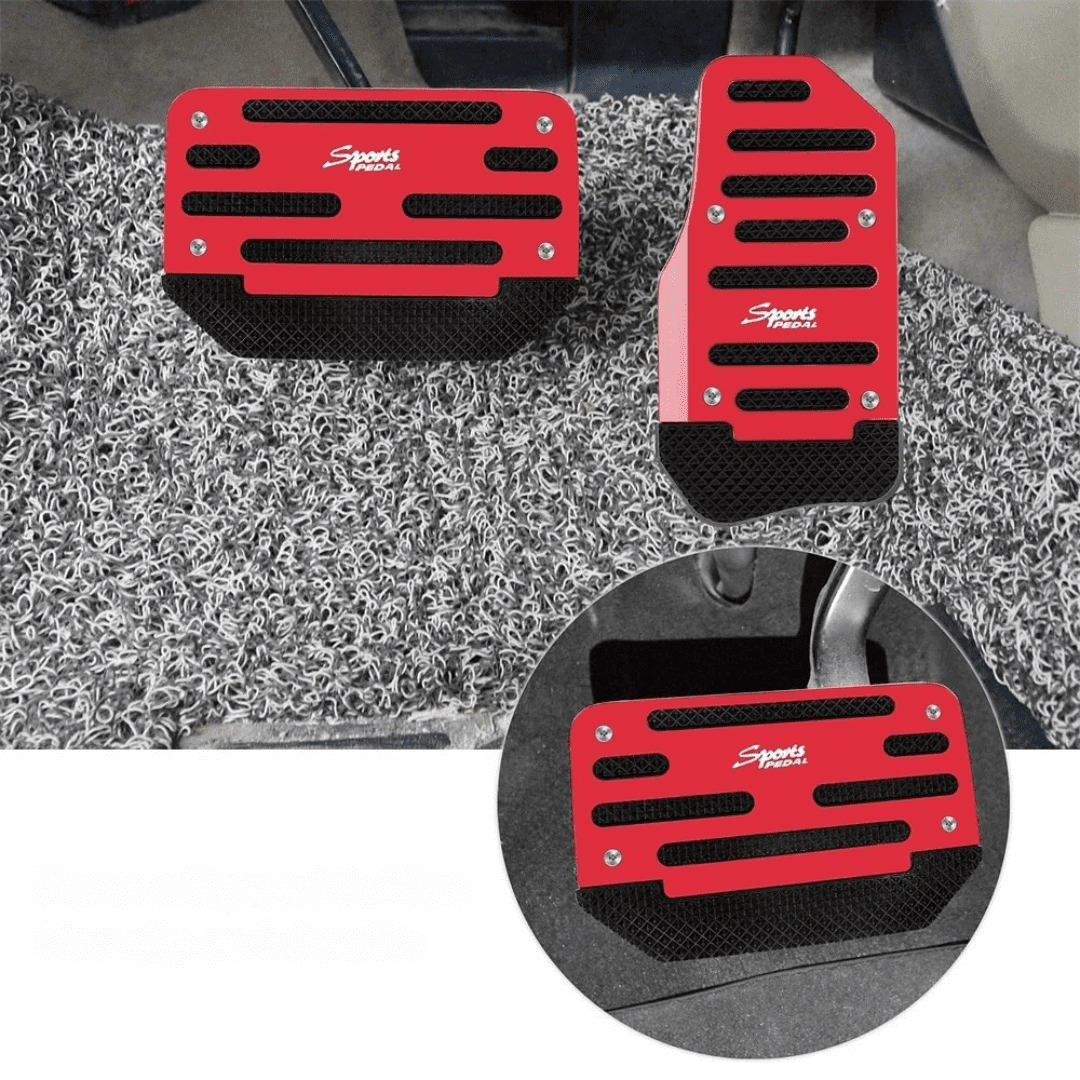 Universal Decorative Non-slip Automatic Accelerator And Brake Pedal Cover - Silver | BF Auto SupplyMaster