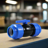 ERA Plastic Double Union Ball Valve 1" & 3/4"