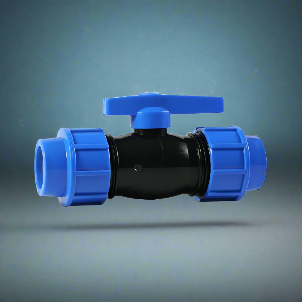 ERA Plastic Double Union Ball Valve 1" & 3/4"