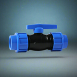 ERA Plastic Double Union Ball Valve 1" & 3/4"