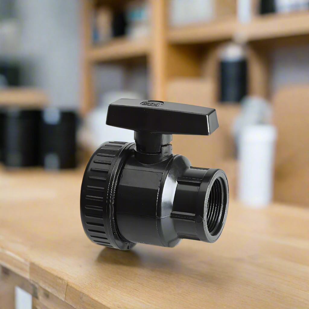 ERA HDPE Double Female Union Ball Valve - 1"& 3/4''