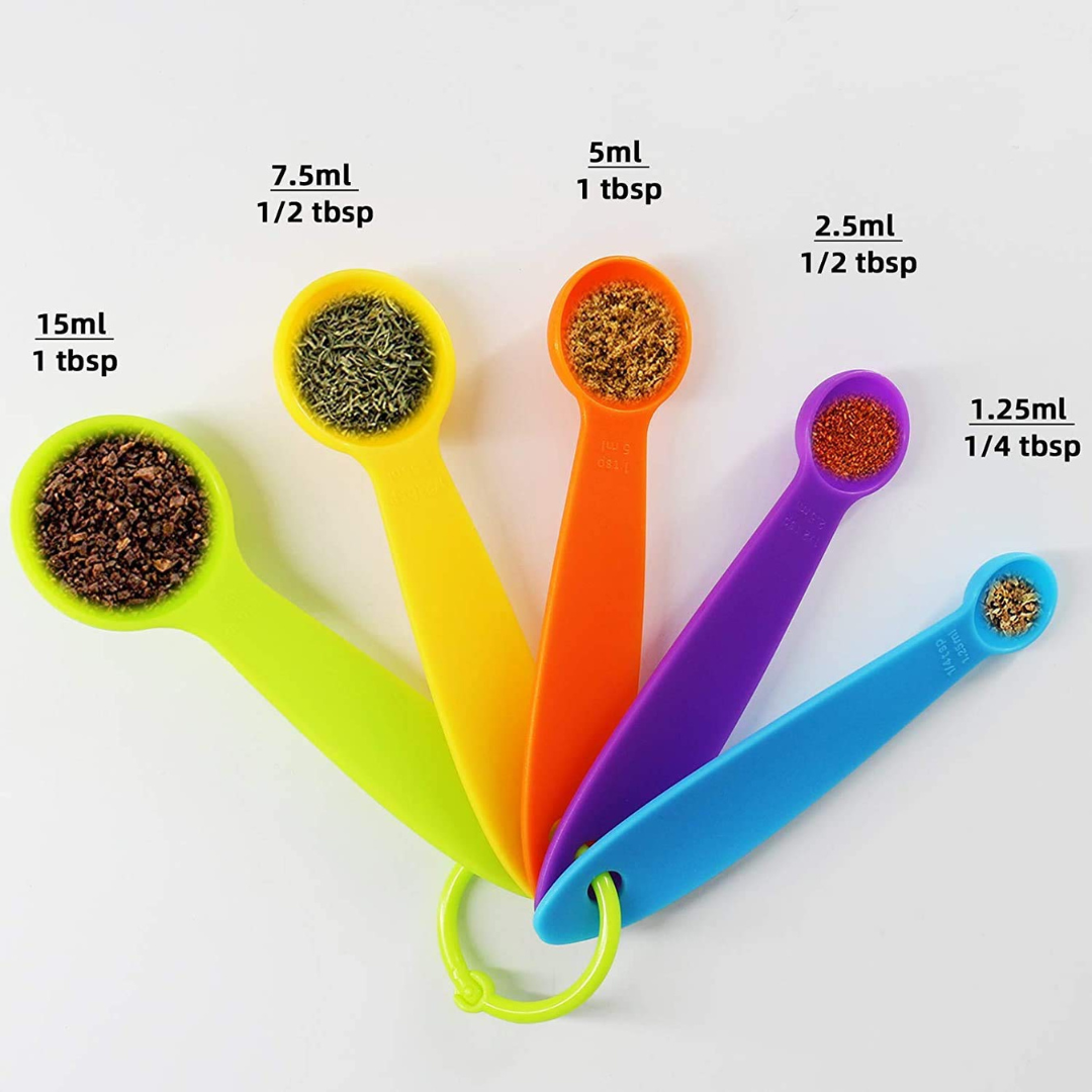 Decakila 5 Pieces Plastic Measuring Spoon - KMTT070B