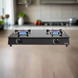 Decakila Double Burner Table Top Glass Gas Stove - KMGS043B