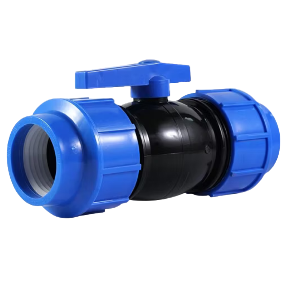 ERA Plastic Double Union Ball Valve 1" & 3/4"