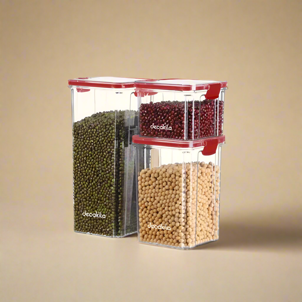 Decakila 3 Pieces Set of Sealed Food Container - KMTT125W