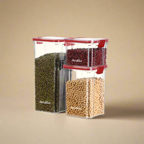 Decakila 3 Pieces Set of Sealed Food Container - KMTT125W
