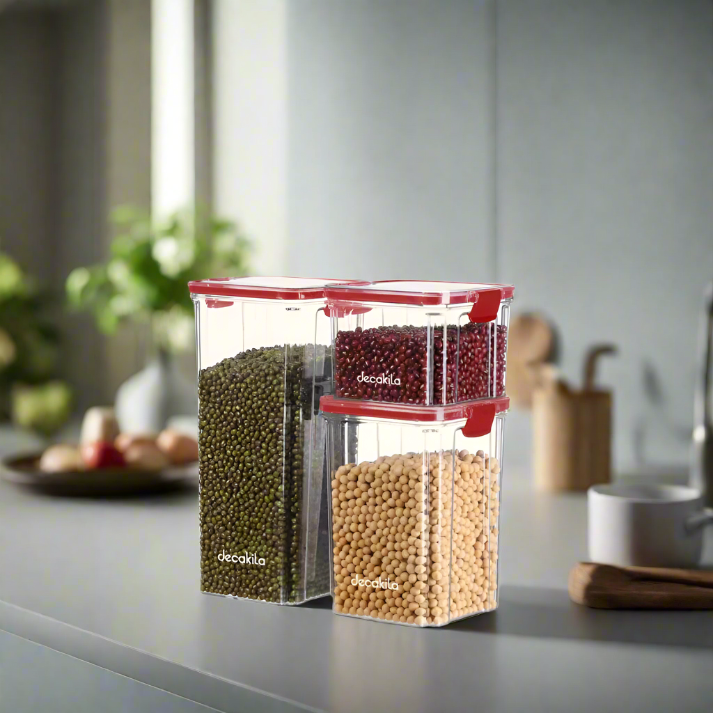 Decakila 3 Pieces Set of Sealed Food Container - KMTT125W