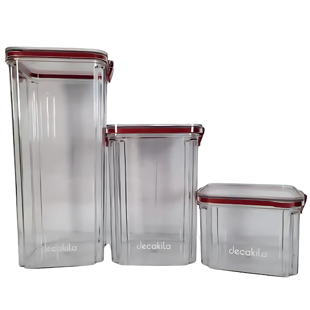 Decakila 3 Pieces Set of Sealed Food Container - KMTT125W