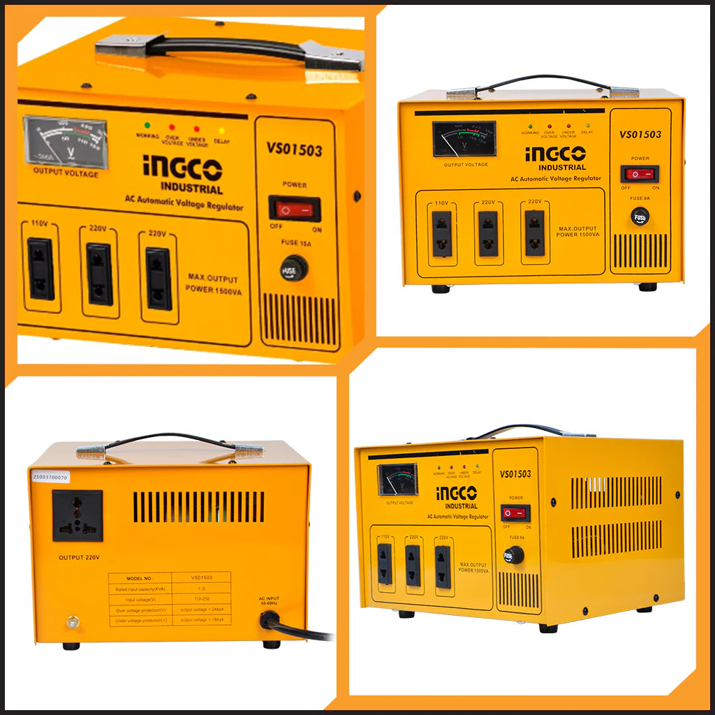Ingco AC Automatic Voltage Regulator 1.5kVA - VS01503