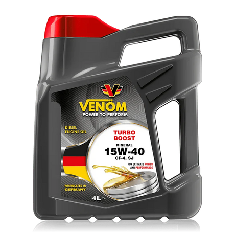 Venom Turbo Boost Mineral Engine Oil 208L - SAE 15W-40 Auto Supply Master