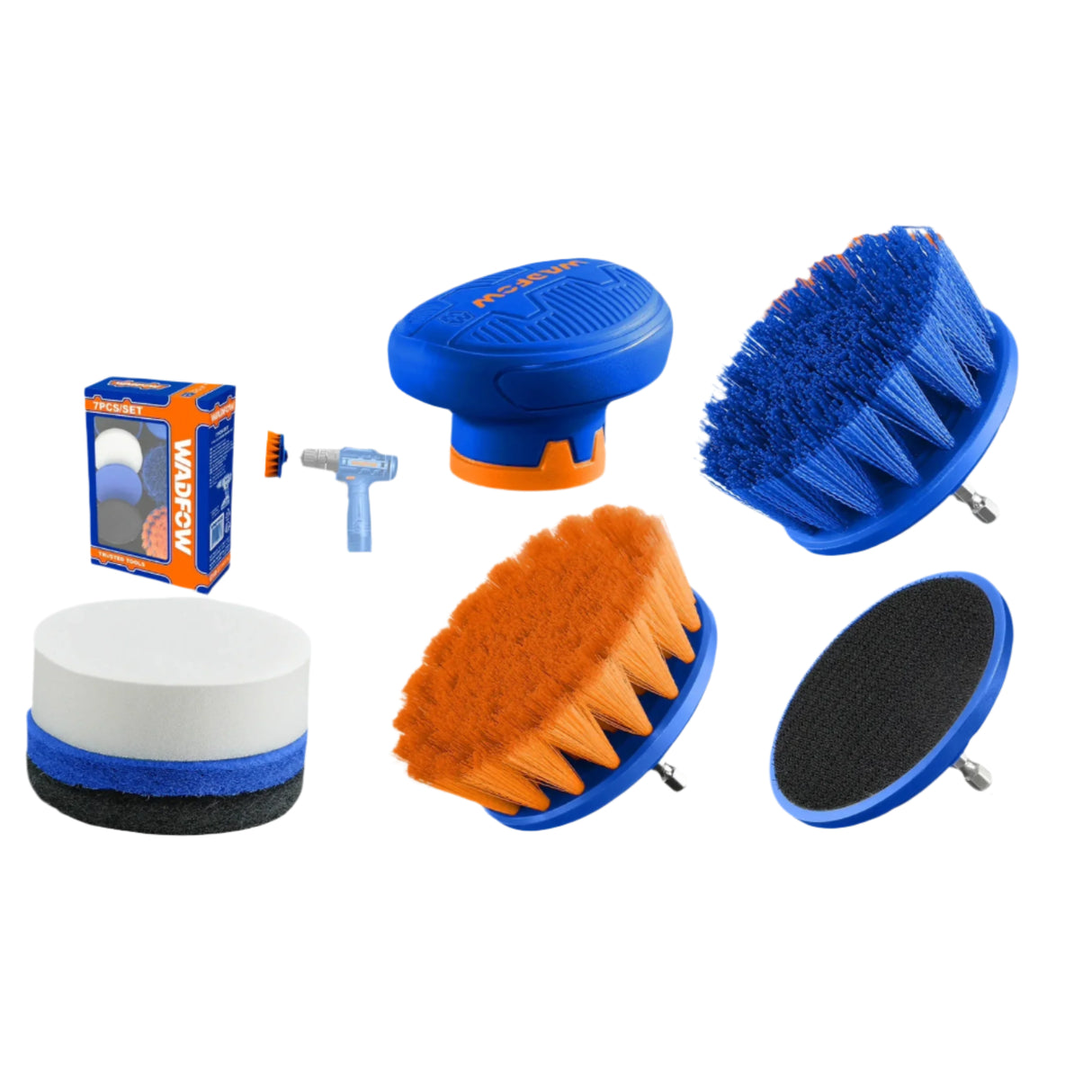 Wadfow 7 Pieces Cleaning Brush Set - WND5402