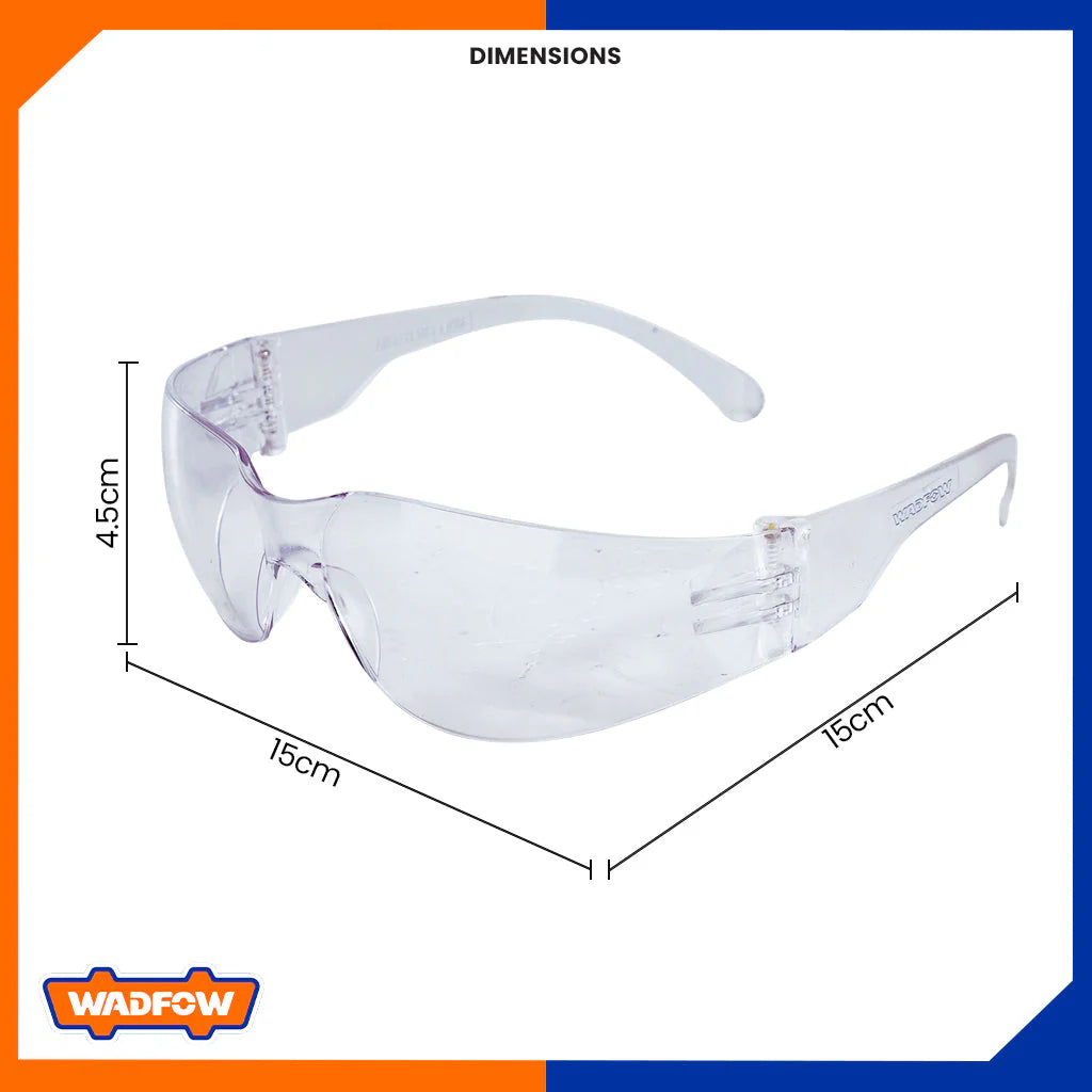 Wadfow Clear Safety Goggles - WSG1801